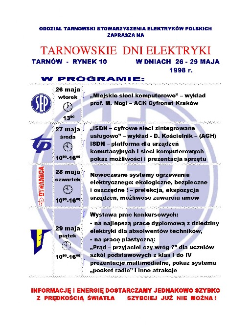 Tarnowskie Dni Elektryki 1998