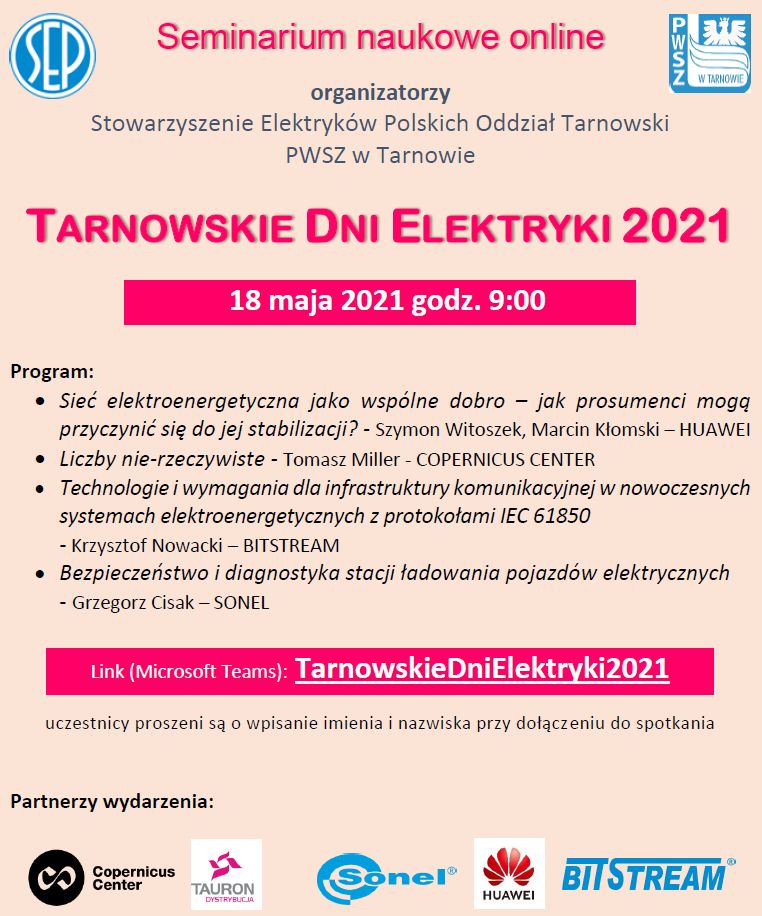 Tarnowskie Dni Elektryki 2021